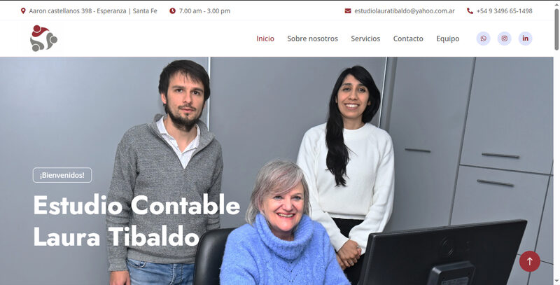Proyecto web Estudio Laura Tibaldo — sitio desarrollado por JM Desarrollo Web